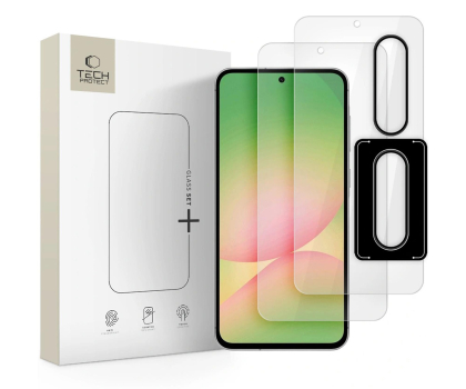 Szkło i folia ochronna TECH-PROTECT Glass Set+ do Samsung Galaxy A36 / Galaxy A56 Clear